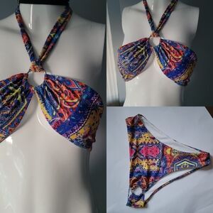 SHEIN Colorful Patterned Bikini Set